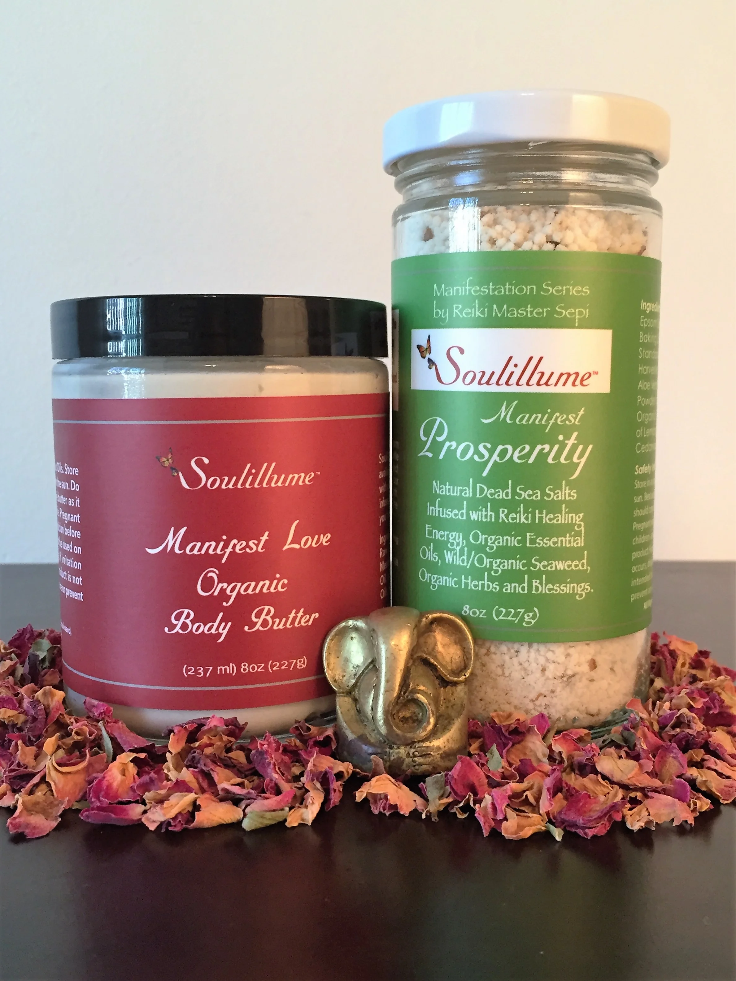 Manifest Love Butter and Manifest Prosperity Bath Salts 8 oz.JPG