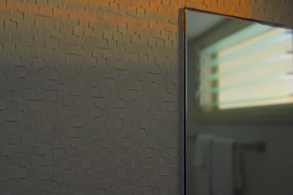 I went to Hawaii not long ago. This was my hotel room, or at least the bathroom thereof; the background picture on this site is the view from my balcony. It was very nice and I'd like to go back. So if you like any of my work, buy a print via the co…