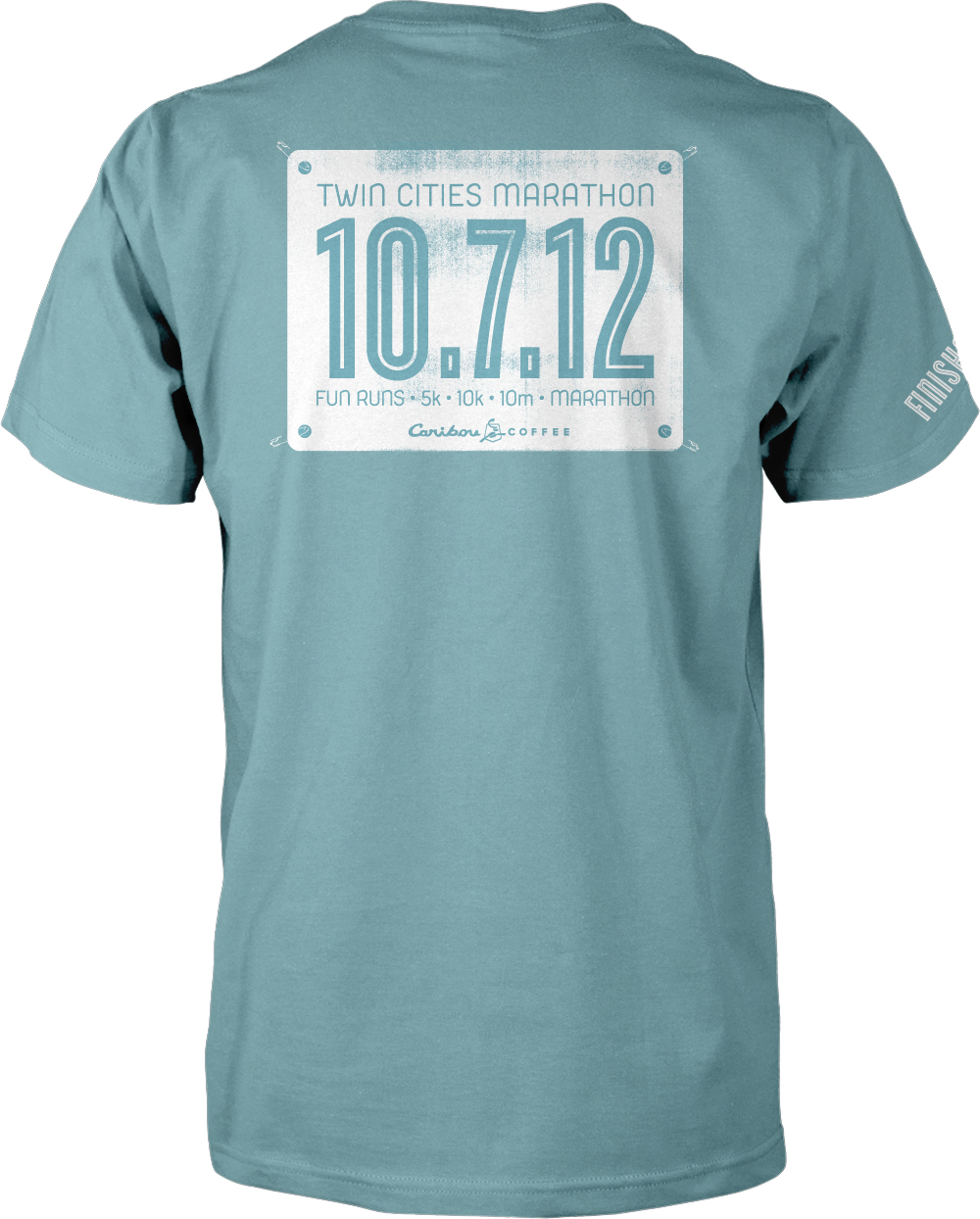 Caribou Coffee Twin Cities Marathon T-shirt Concepts