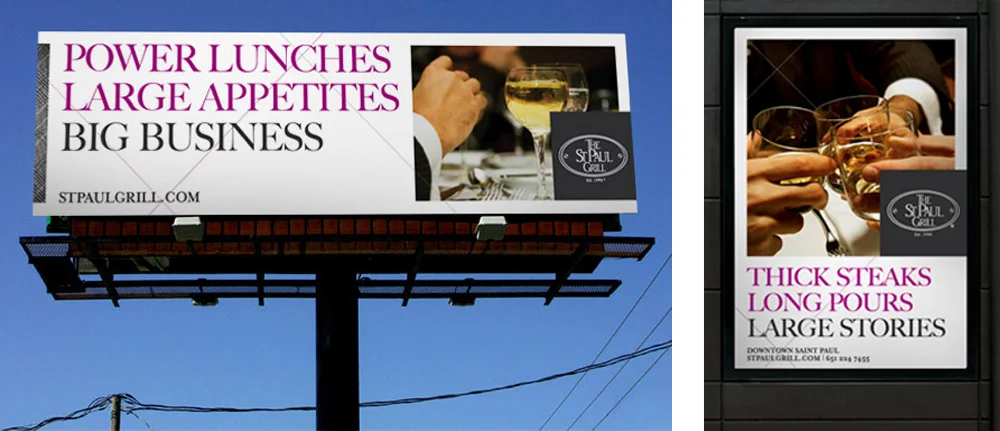 Saint Paul Grill Ads