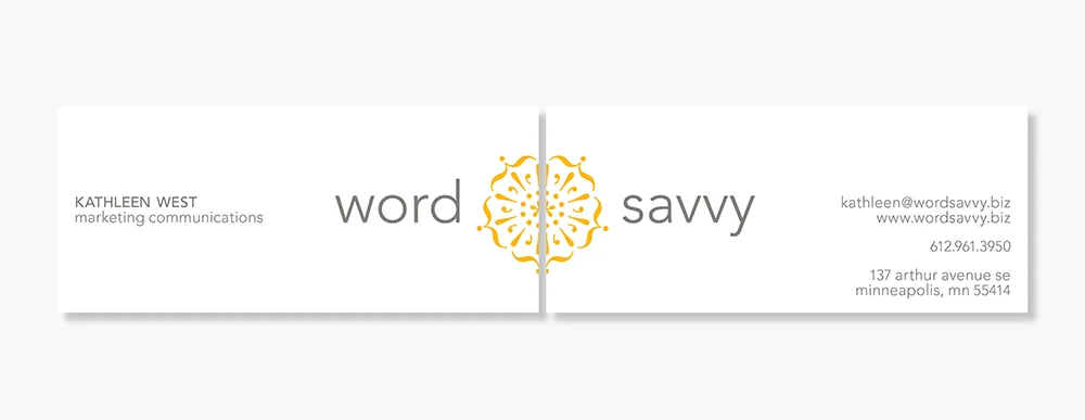 Word Savvy Business Card