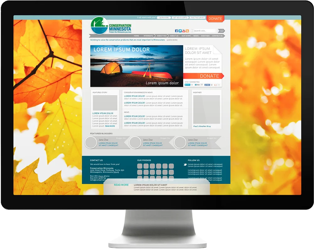 Conservation Minnesota Website Template
