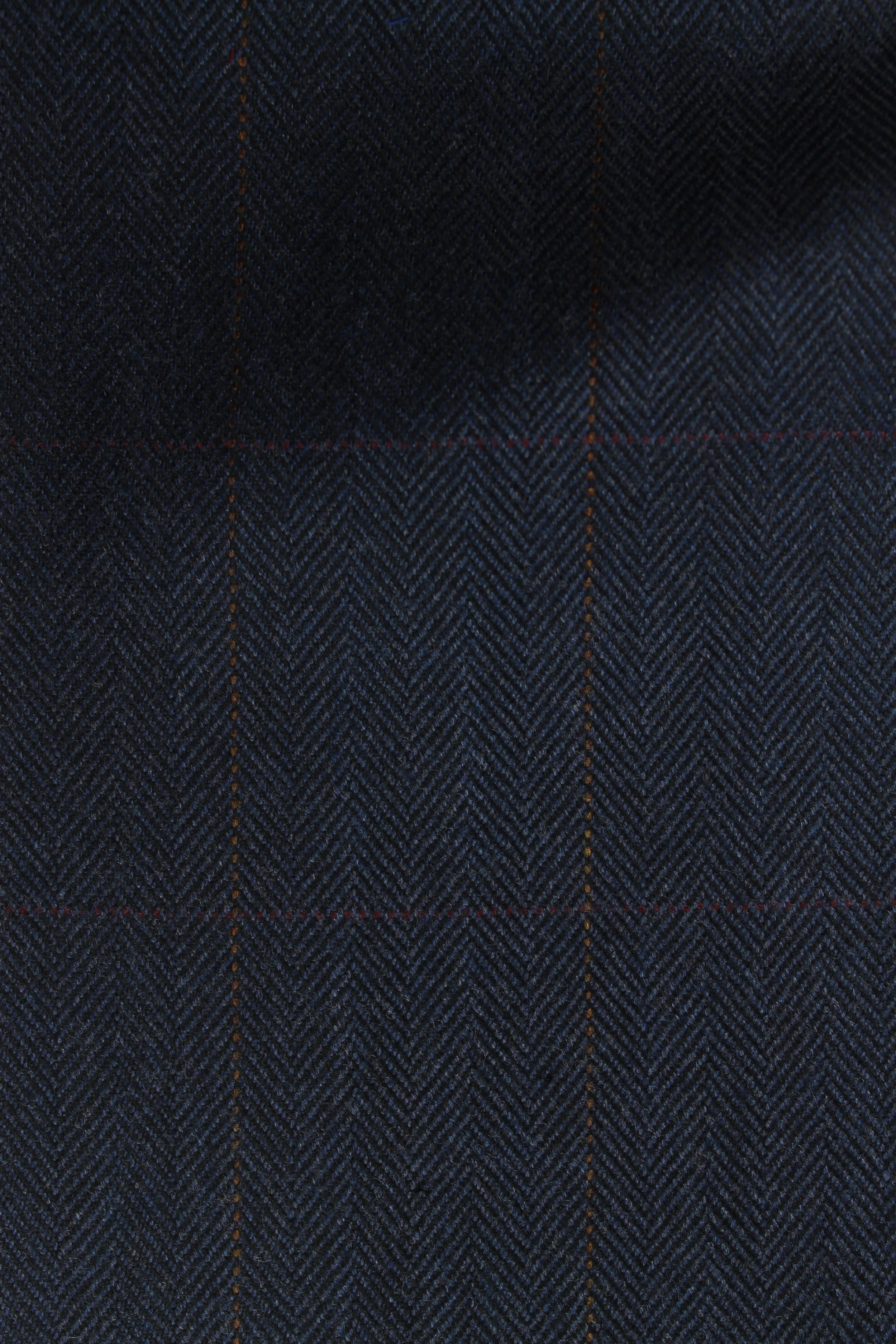 7381 Navy Herringbone Pattern Tweed 390g.JPG