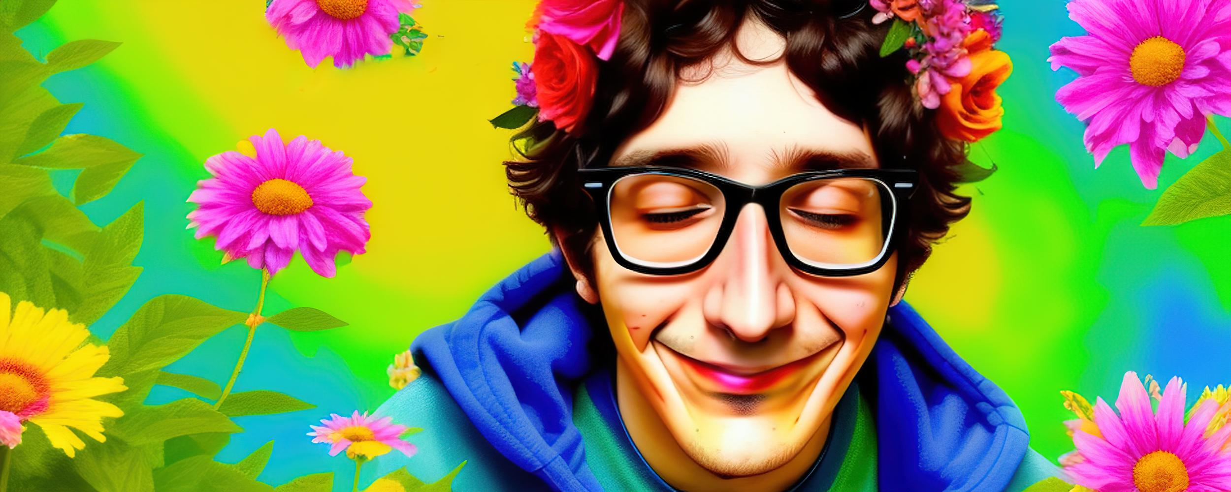 00595-4020282803-ytook, happy snckyy man portrait, stunning colorfull mixed media art, flowers,, art by cgsociety, 8 k, high resolution-gigapixel-standard-scale-4_00x.png