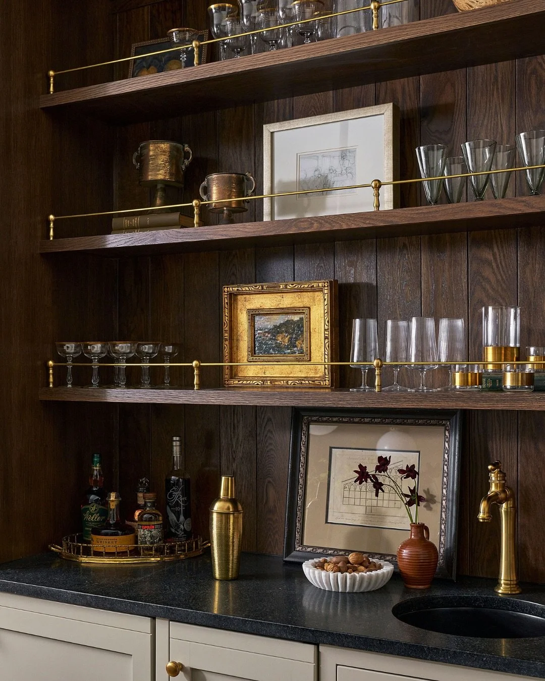 Designing bookshelves is more than filling space &mdash; it&rsquo;s curating a story. 📚

A few of our favorite styling tips for built-ins or open shelving:

&bull; Mix vertical + horizontal stacks to create rhythm and visual balance.
&bull; Layer in