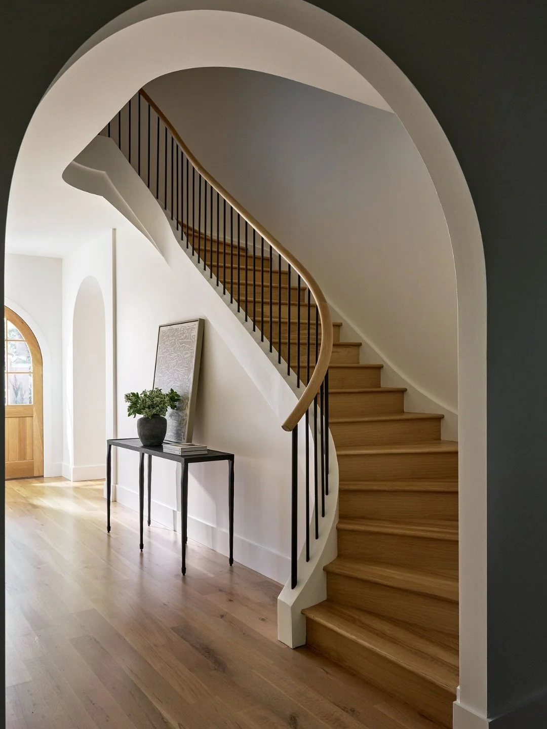 We just wanted to take a moment for this staircase from our Oakton project. 

Staircases are more than a passage from one level to the next &mdash; they&rsquo;re an architectural moment. From sculptural railings to layered materials and thoughtful de