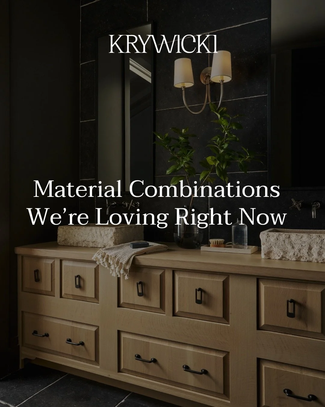 If everything matches, it falls flat.

The spaces we love most are built on contrast &mdash; materials that play off each other in a way that feels layered and intentional.

Mixing materials is what takes a space from pretty&hellip; to personal.

Pho