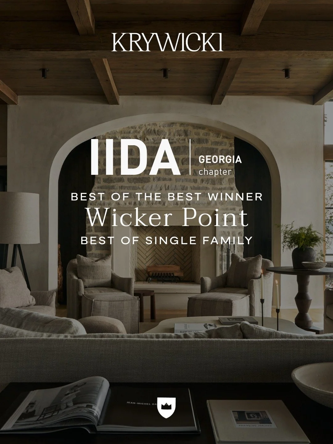 Still celebrating this one. ✨ Last week, we were honored to receive the IIDA Best of Single Family award for our Wicker Point project.

This was such a fun night celebrating with our industry peers, cheering on great design, and watching Jamie accept