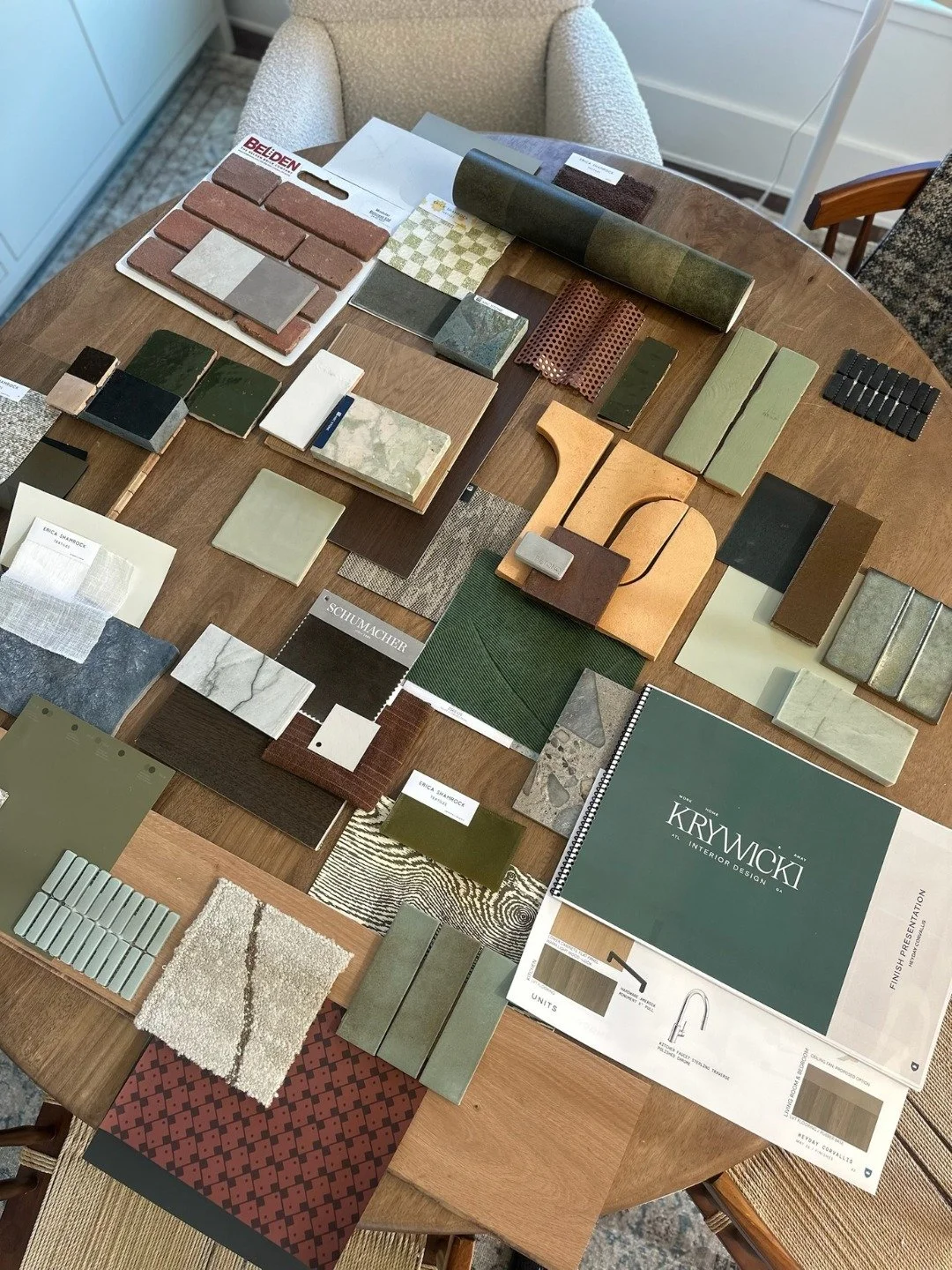 Where ideas begin to take shape. ✨

Studio presentations are where concept meets materiality &mdash; layering finishes, textures, and color stories until a vision starts to feel tangible.

For this commercial project, we&rsquo;re leaning into warm ne