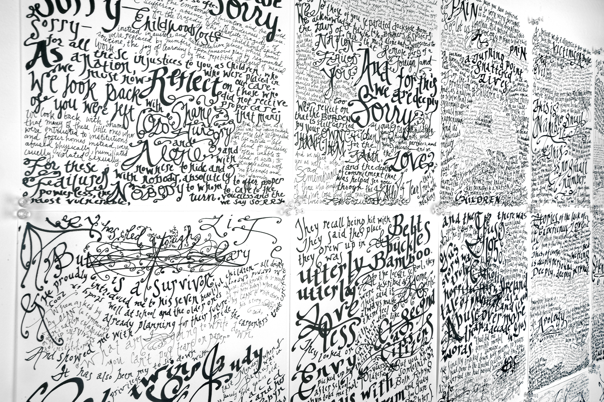 Apology to the Forgotten Australians and Former Child Migrants (detail), 2009