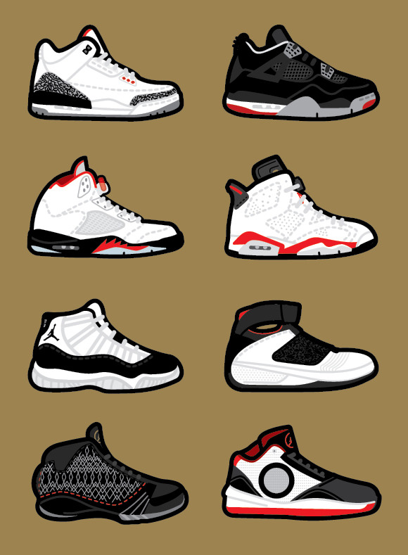 Nike: Air Jordans done by Robb Harskamp