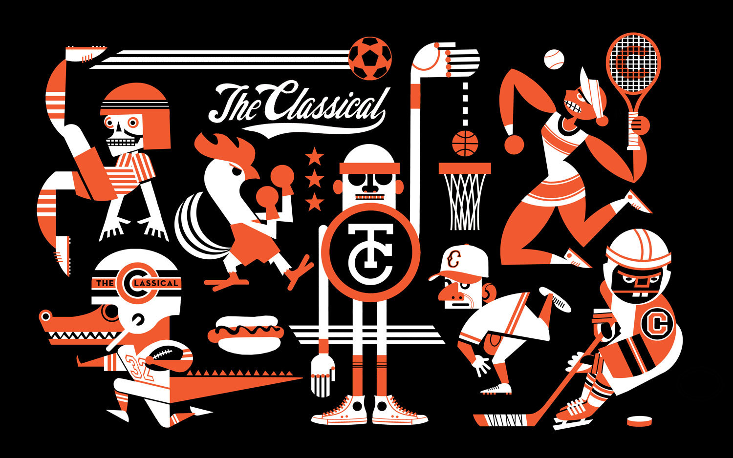 A desktop wallpaper illustration for The Classical . 