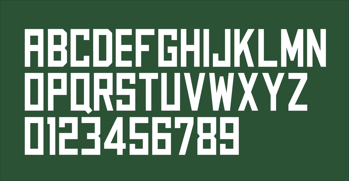 Custom typeface, MKE Block Varsity, inspired by traditional varsity lettering.