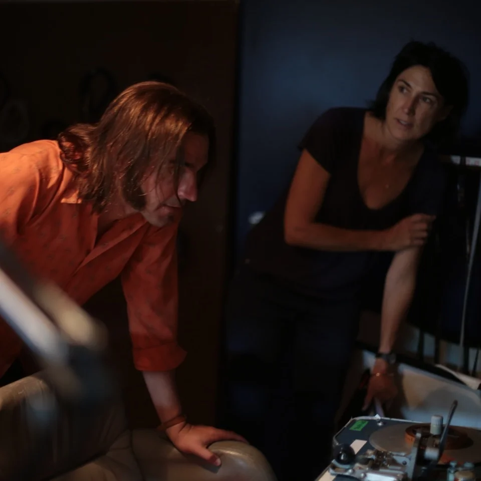 With Ewen Leslie on Devil's Dust