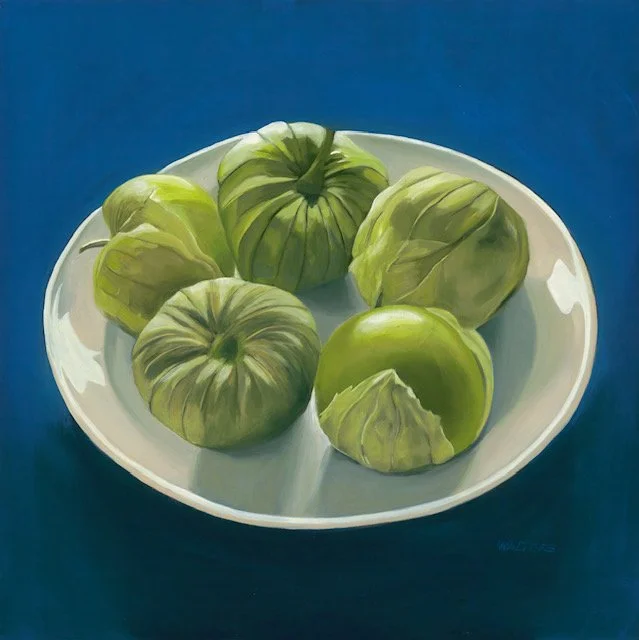 Walters, Marlene_Appeal of Tomatillos_oil on cradled panel_16 x 16_$1800. (1).jpg