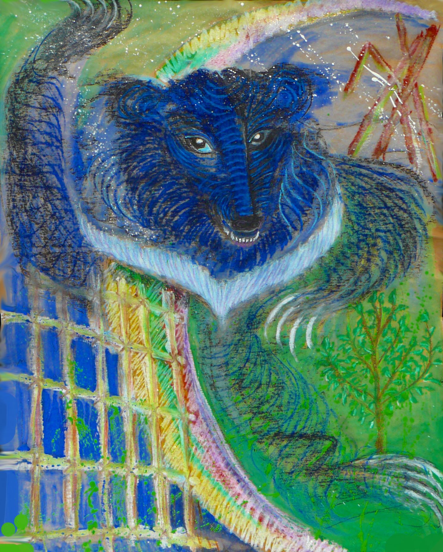 Freedom for the Moon Bear, painting by Jo Flagg