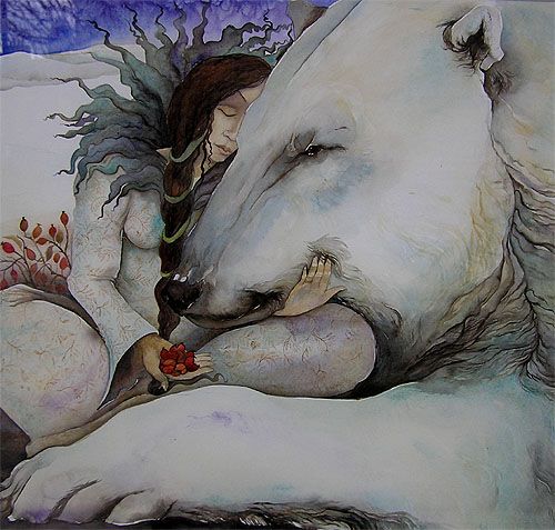 Painting by Jackie Morris