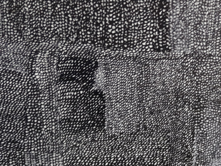 Circles Cycle Black on White Detail 1