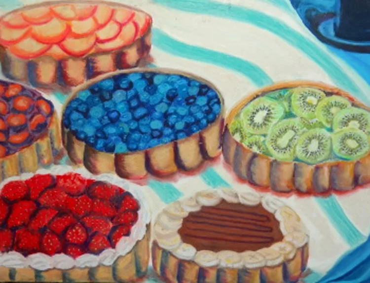 Still Life with Fruit Tarts