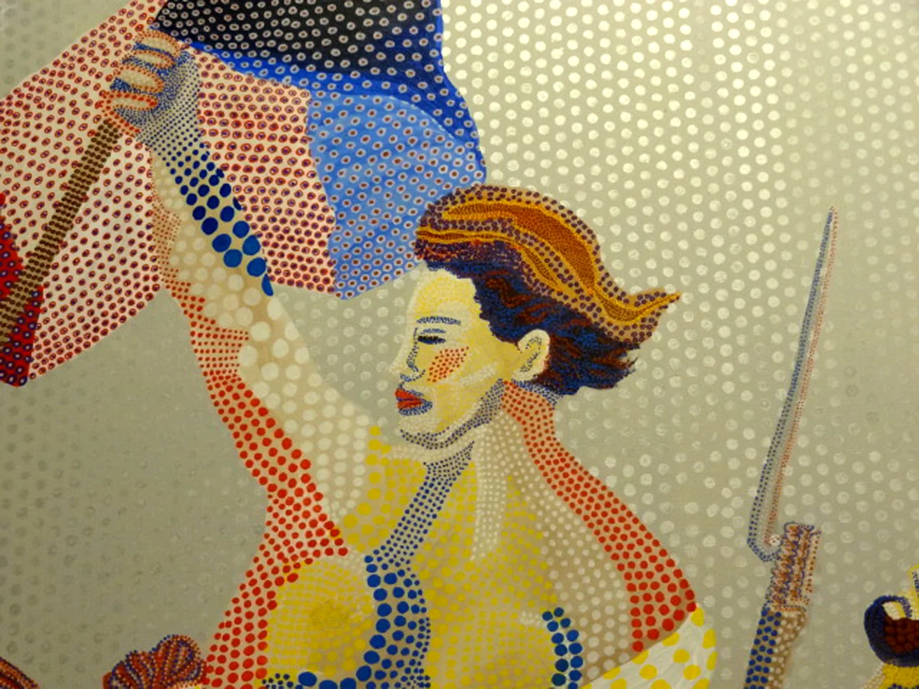 Dotted Version of Liberty Leading the People- Detail