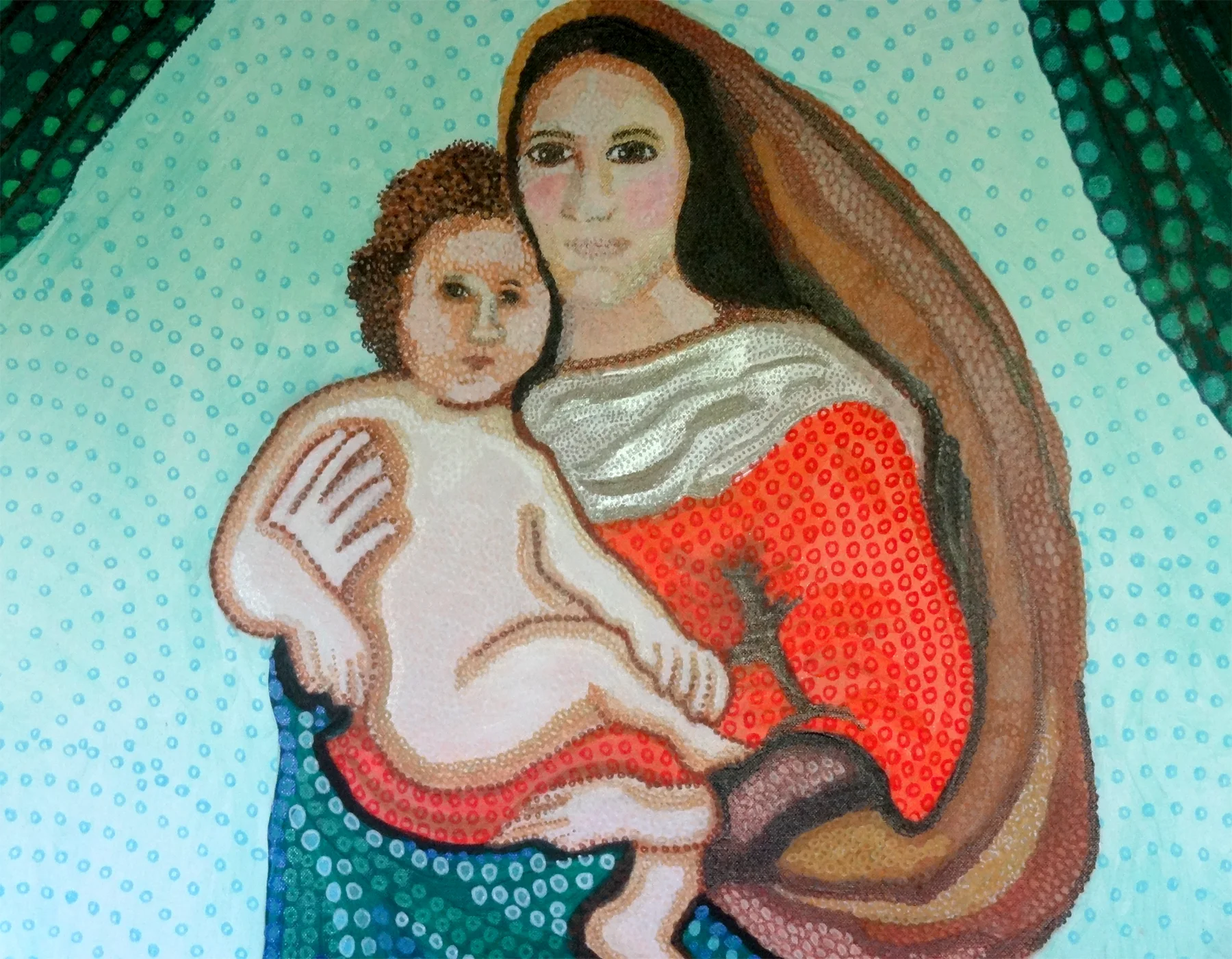 Dotted Madonna Detail 2