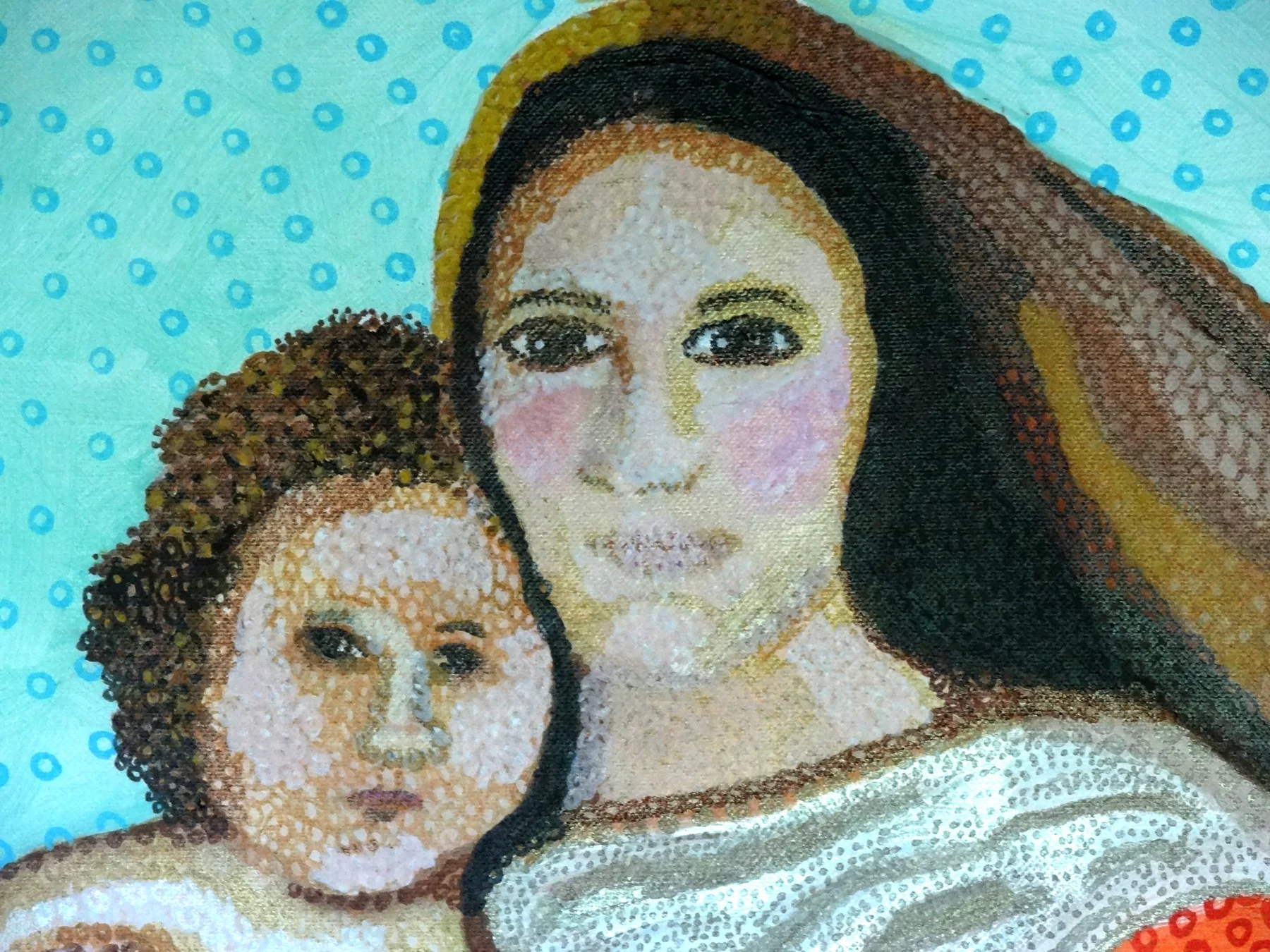 Dotted Madonna Detail 3