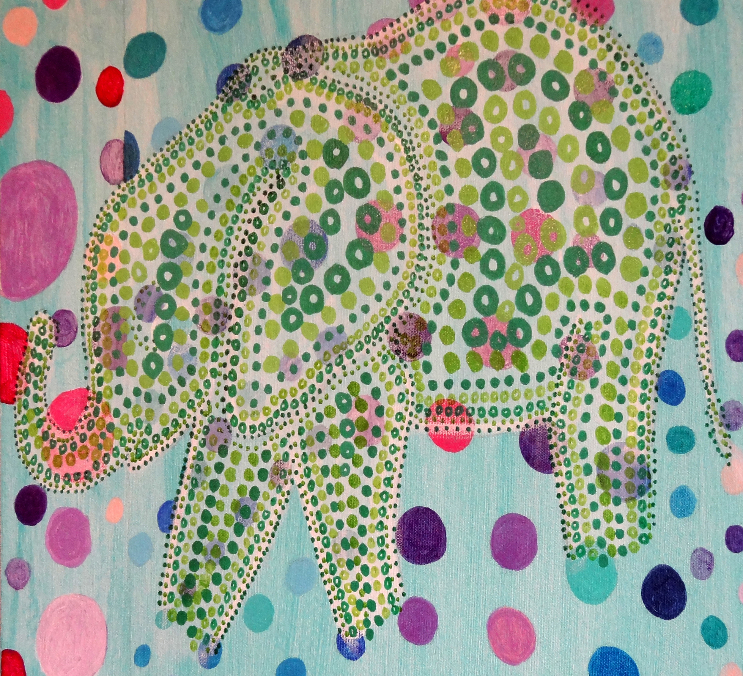 Elegant Elephants Detail 2