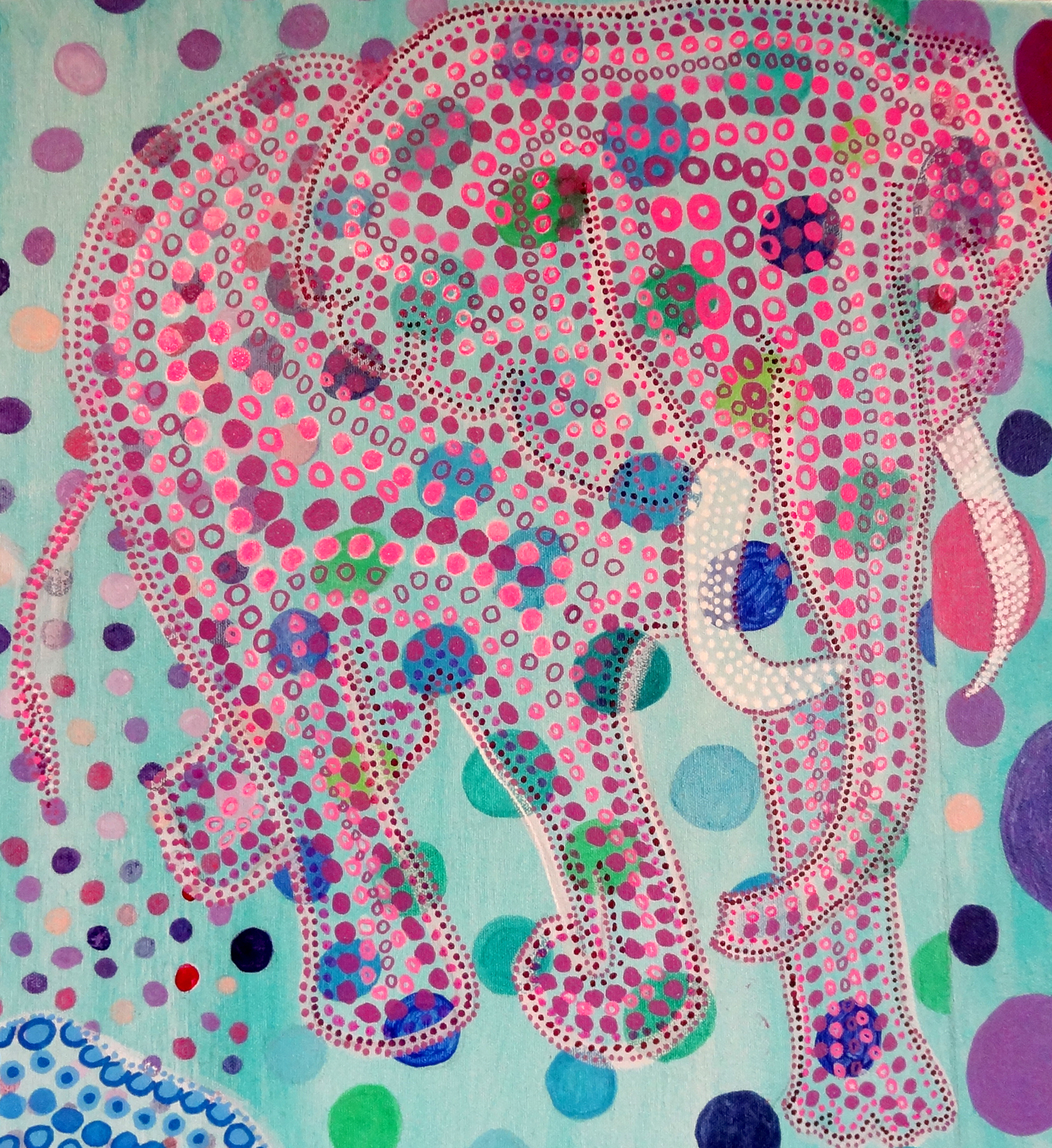 Elegant Elephants Detail 3