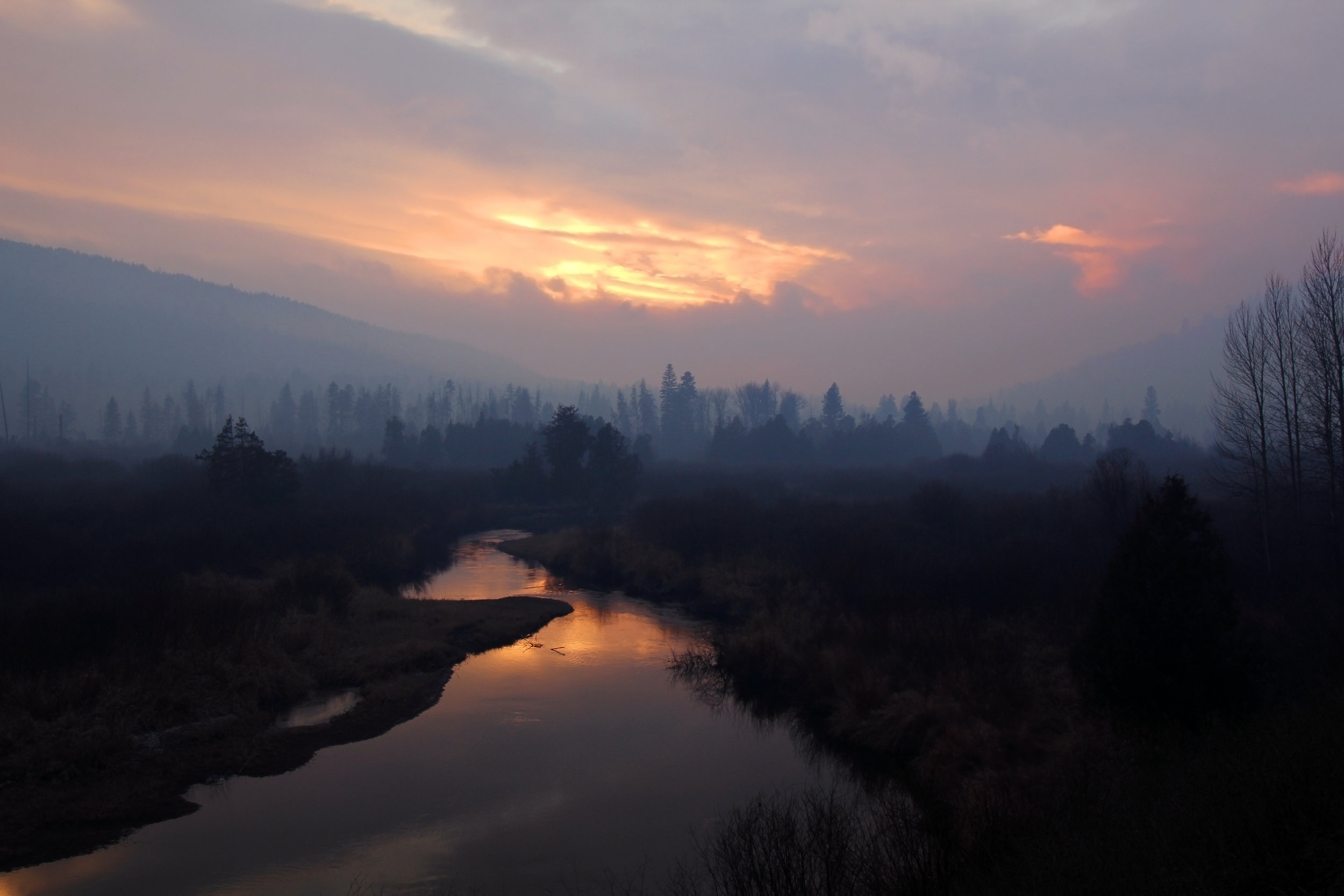 Seeley Fire Sunset