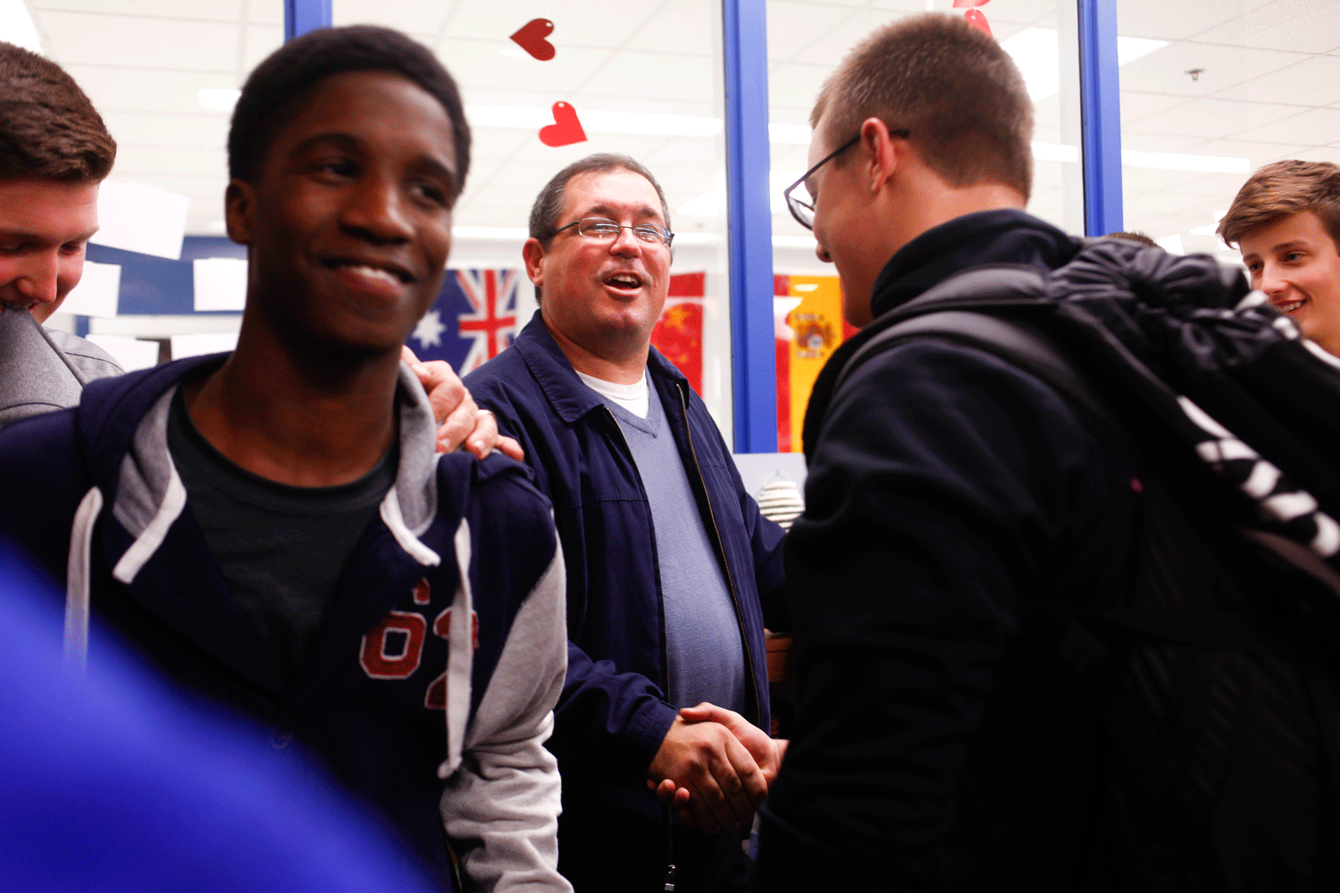 New Oldham County head football coach Mike Shatzer introduced himself in the OCHS library after being hired in January to fill the open slot left by Matt Brown.