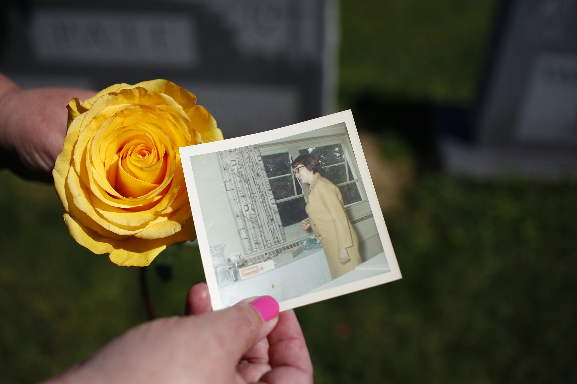 My grandmother Yvonne Faye Pate passed away before I had the chance to make a lot of memories with her. Most of my knowledge of her comes from others who say that my mom and I look like her or that we are sassy like her. When I think of her, I remember the phone call to South Dakota to tell us that she had passed. I remember the red cushions in the funeral home. And that is it. I know she was a good cook, loves yellow roses and was one hell of a lady from the memories she made with other people. My niece and I are named after her, so I think a piece of her lives in each of us.