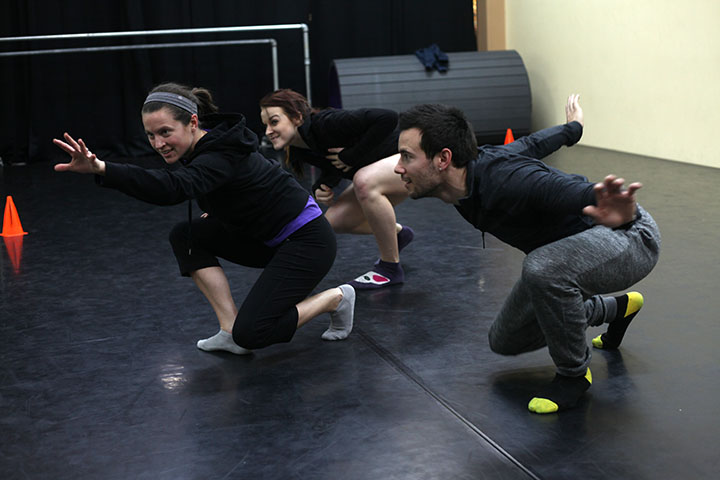 Dancers in Bourbon Baroque's Dido & Aeneas rehearse leading up to the classical performance.