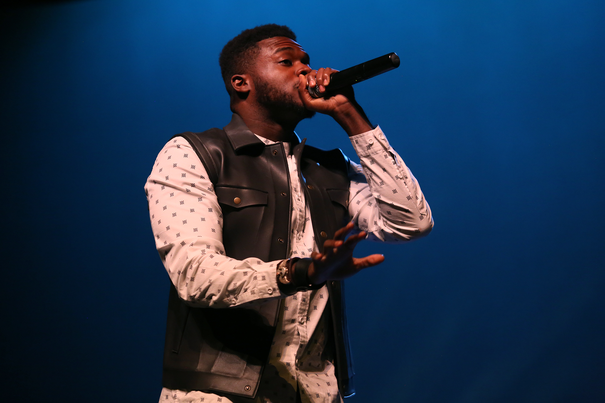  Governor’s School for the Arts alumnus (and member of the Grammy-award winning group Pentatonix) Kevin Olusola came home to GSA this summer, visiting with students and encouraging them to be the best artists they can be. 