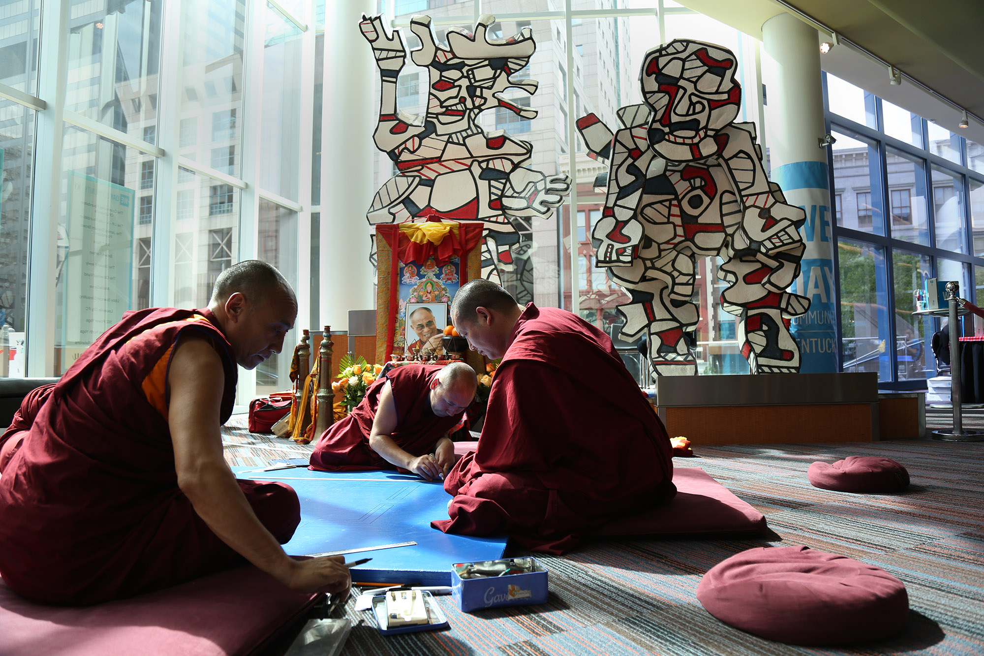  Our review of 2017 rolls on with this image of Buddhist monks from  Drepung Gomang Center for Engaging Compassion .  The monks created a mandala out of sand during Festival of Faiths. 