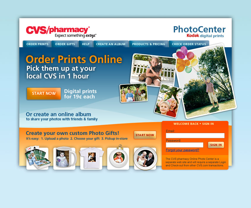 Website: CVS Photo Center