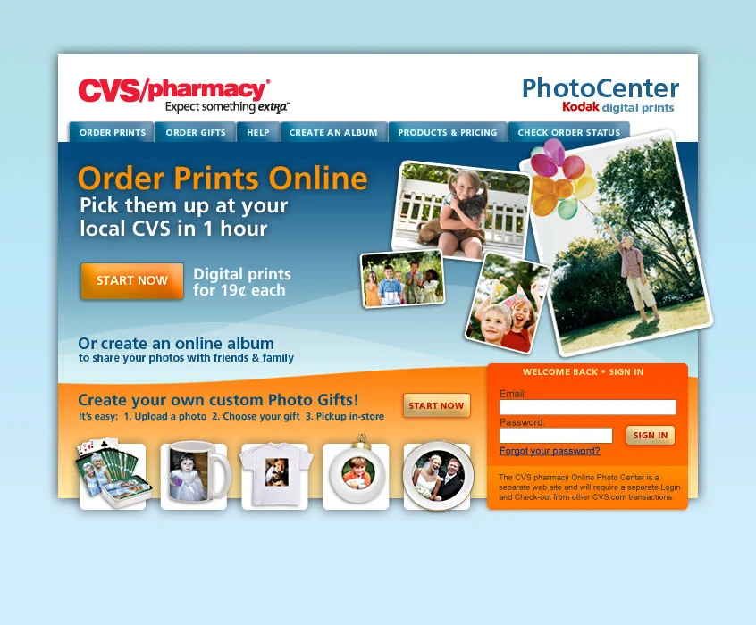 Website: CVS Photo Center