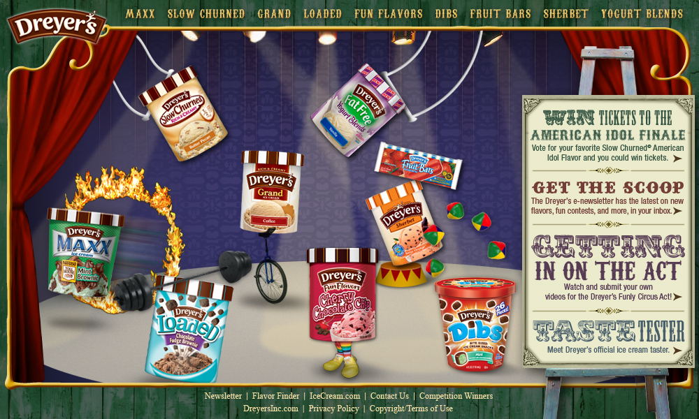 Website: Dreyer's Ice Cream