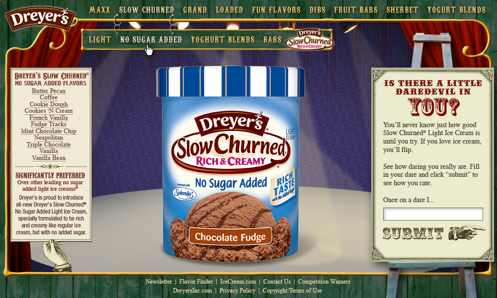 Website: Dreyer's Ice Cream