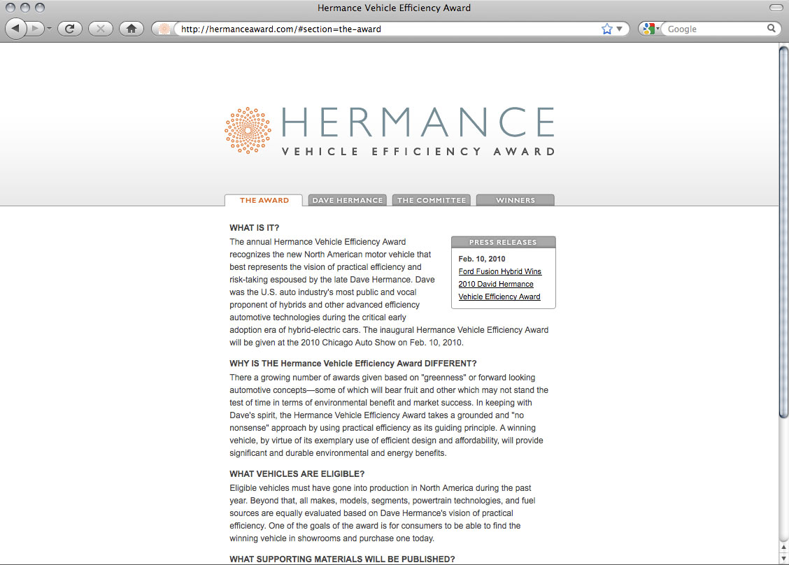 Logo: Hermance Award