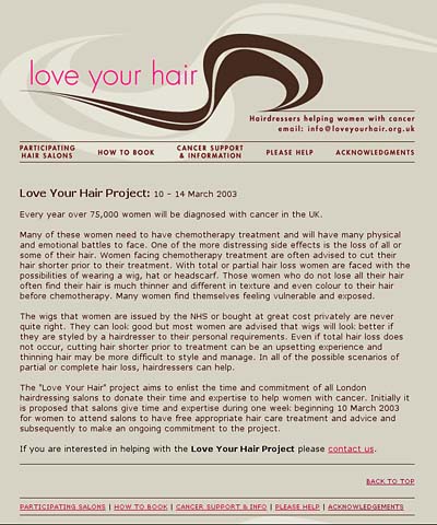 Logo & Website: Love Your Hair