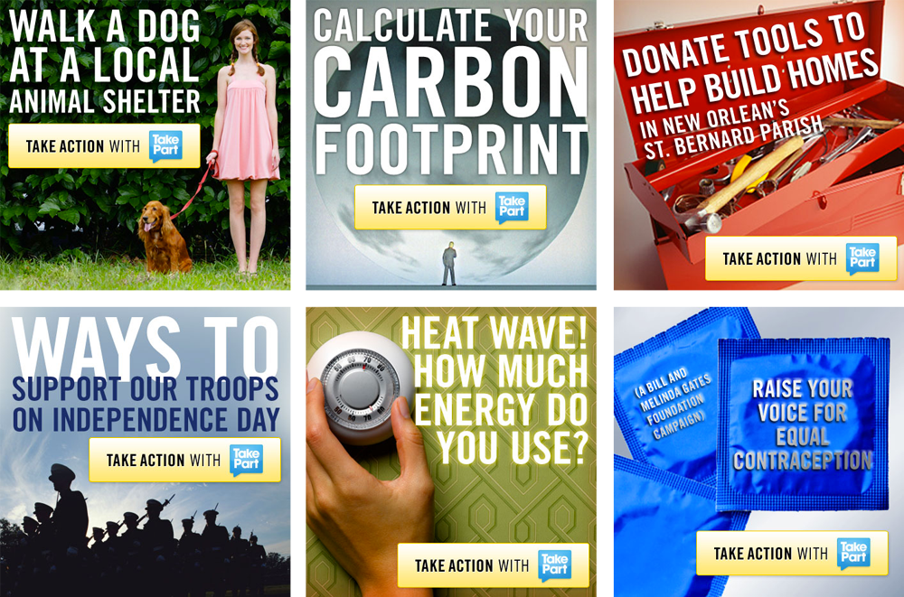 Ad Banners: TakePart / Starbucks