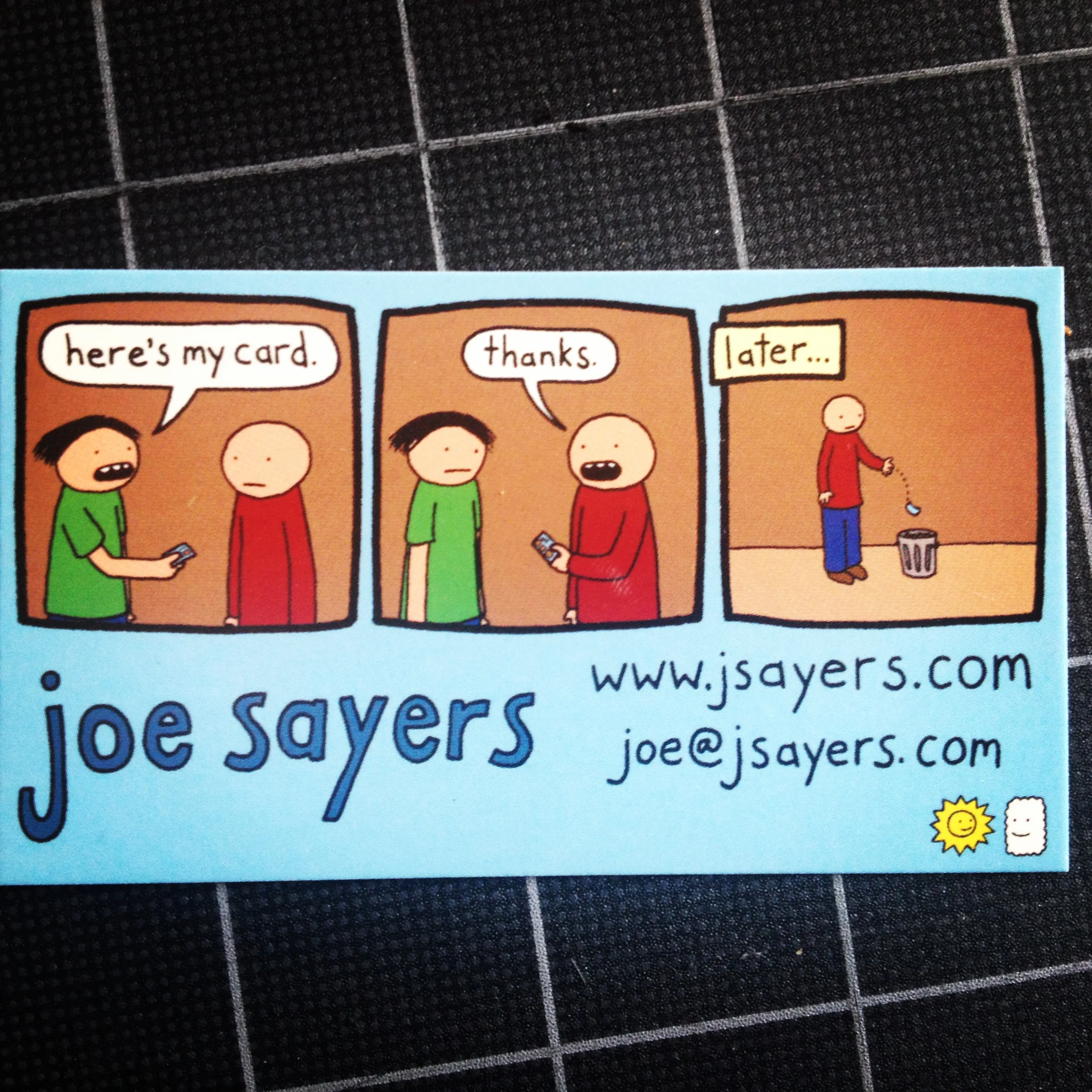Disposable Business Cards?