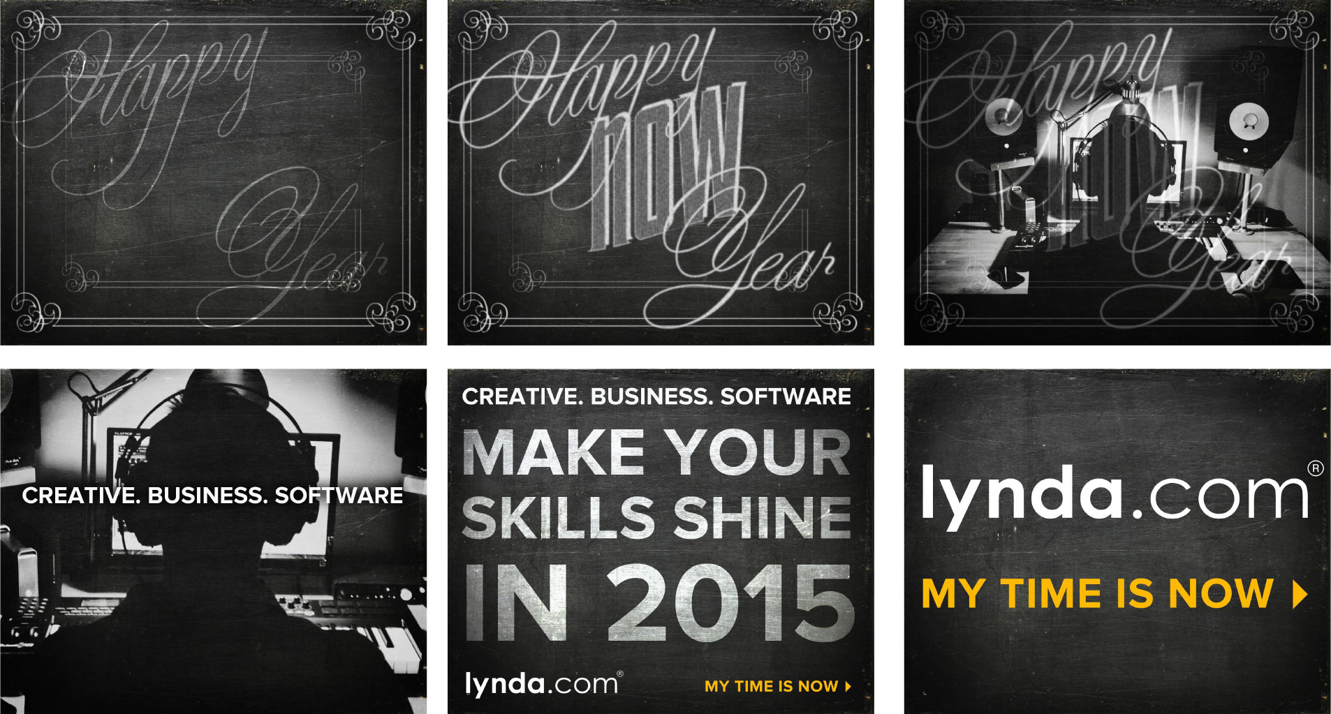 Ad Banners: Lynda - "Happy 'Now' Year