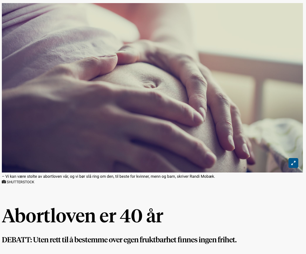 Faksimile fra Stavanger Aftenblad