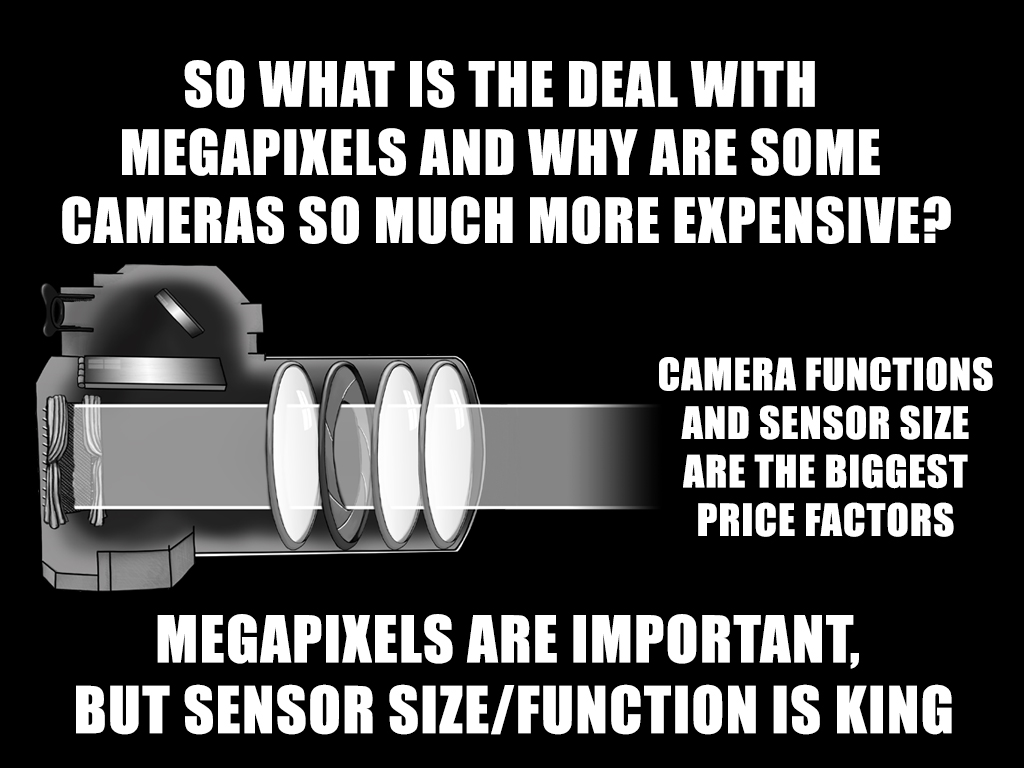 The quality of the camera is determined a lot by the quality and size of the sensor more so than just by the number of megapixels.