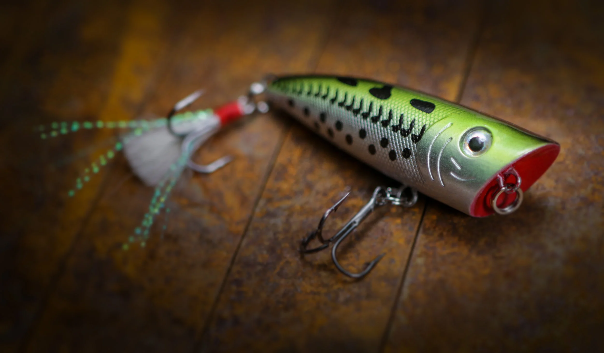 Seeing what I could do with a cheap lure and some rusty metal. Like the combo.