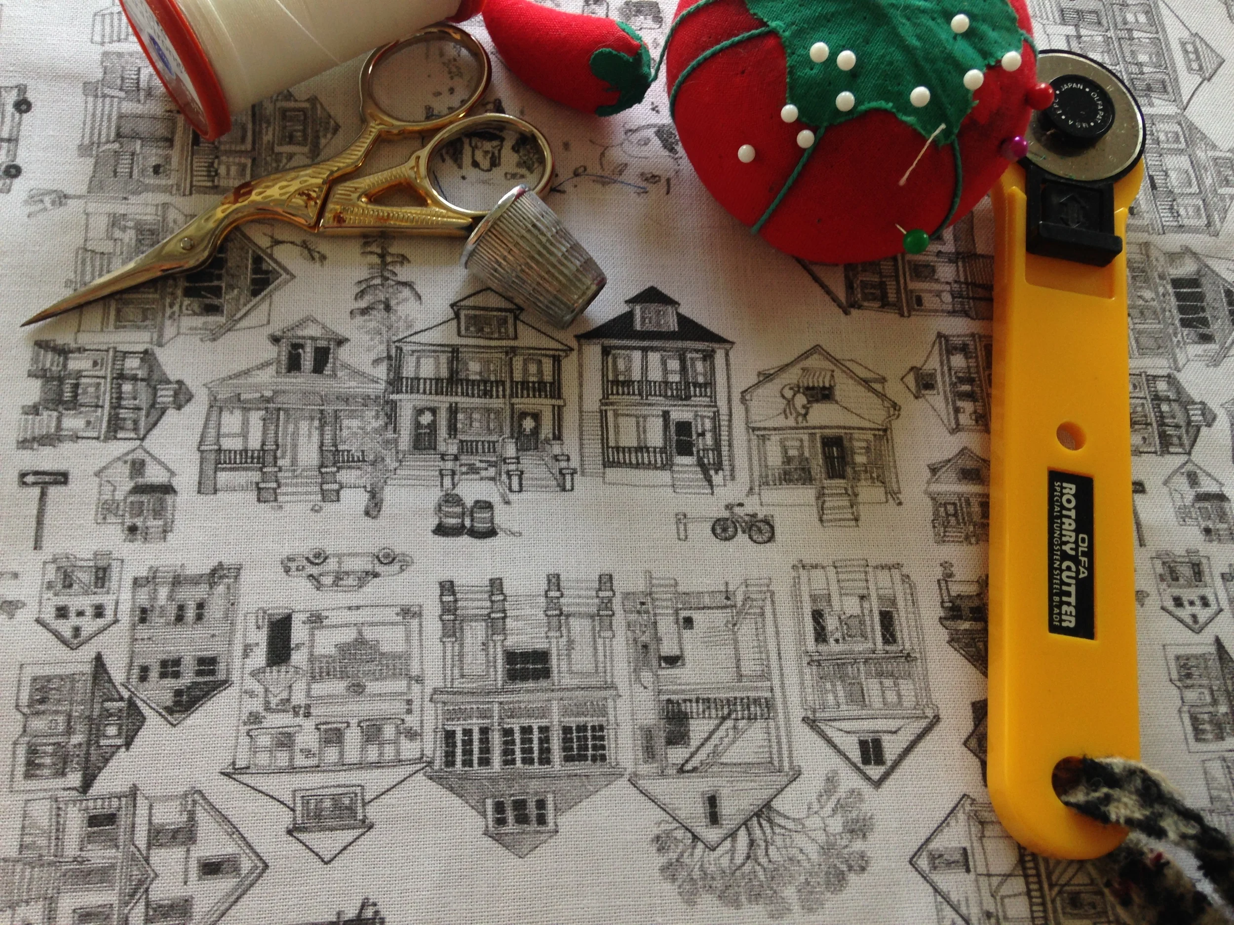 Hamtramck Streets Fabric 