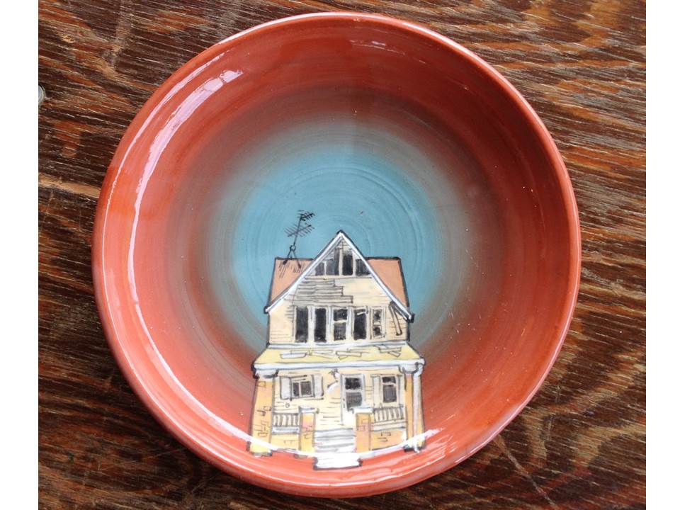 Plate with 2749 Poland St.