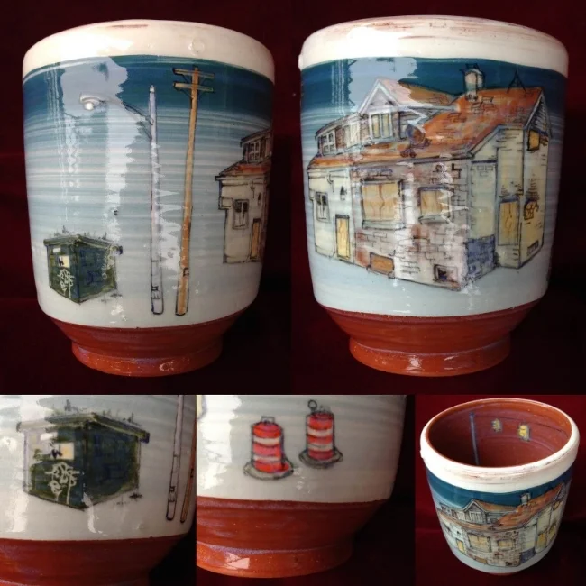 Tumbler with Stop One Party Store at Carpenter and Charest