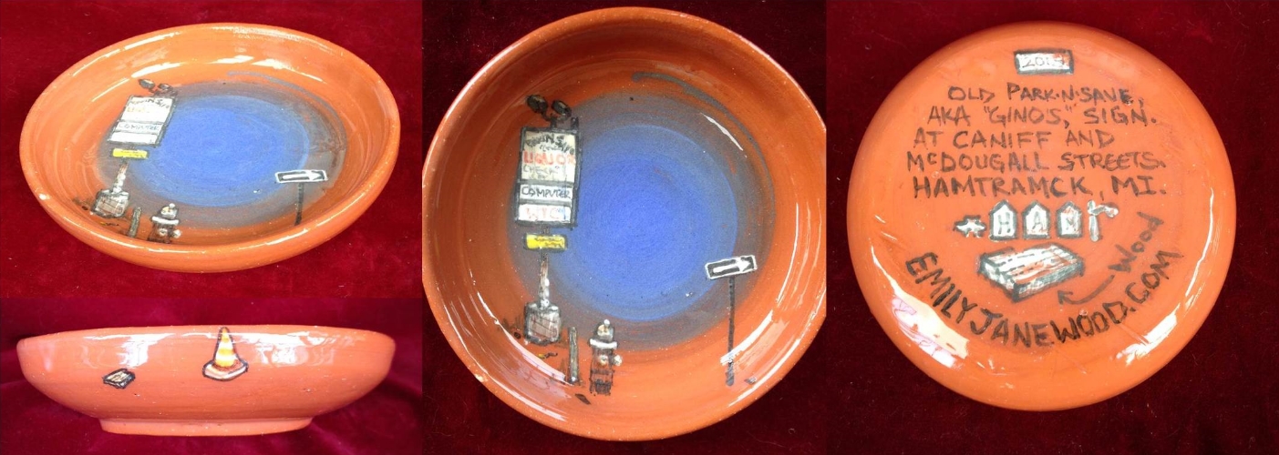 Sauce-Dish with Old Park-N-Save Sign (at Caniff and McDougal)